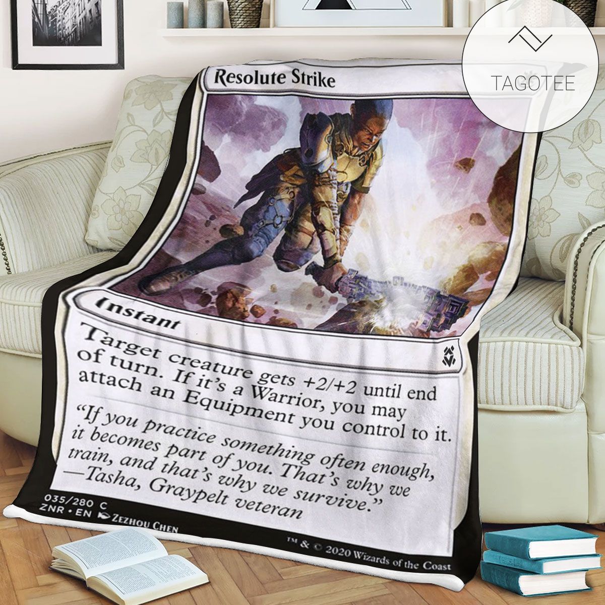 Znr 35 Resolute Strike Mtg Game Magic The Gathering Fleece Blanket Znr 35 Resolute Strike Mtg Game Magic The Gathering Fleece Blanket
