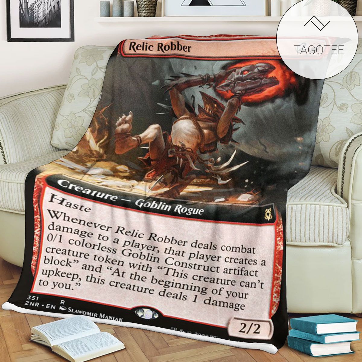 Znr 351 Relic Robber Mtg Game Magic The Gathering Fleece Blanket Znr 351 Relic Robber Mtg Game Magic The Gathering Fleece Blanket