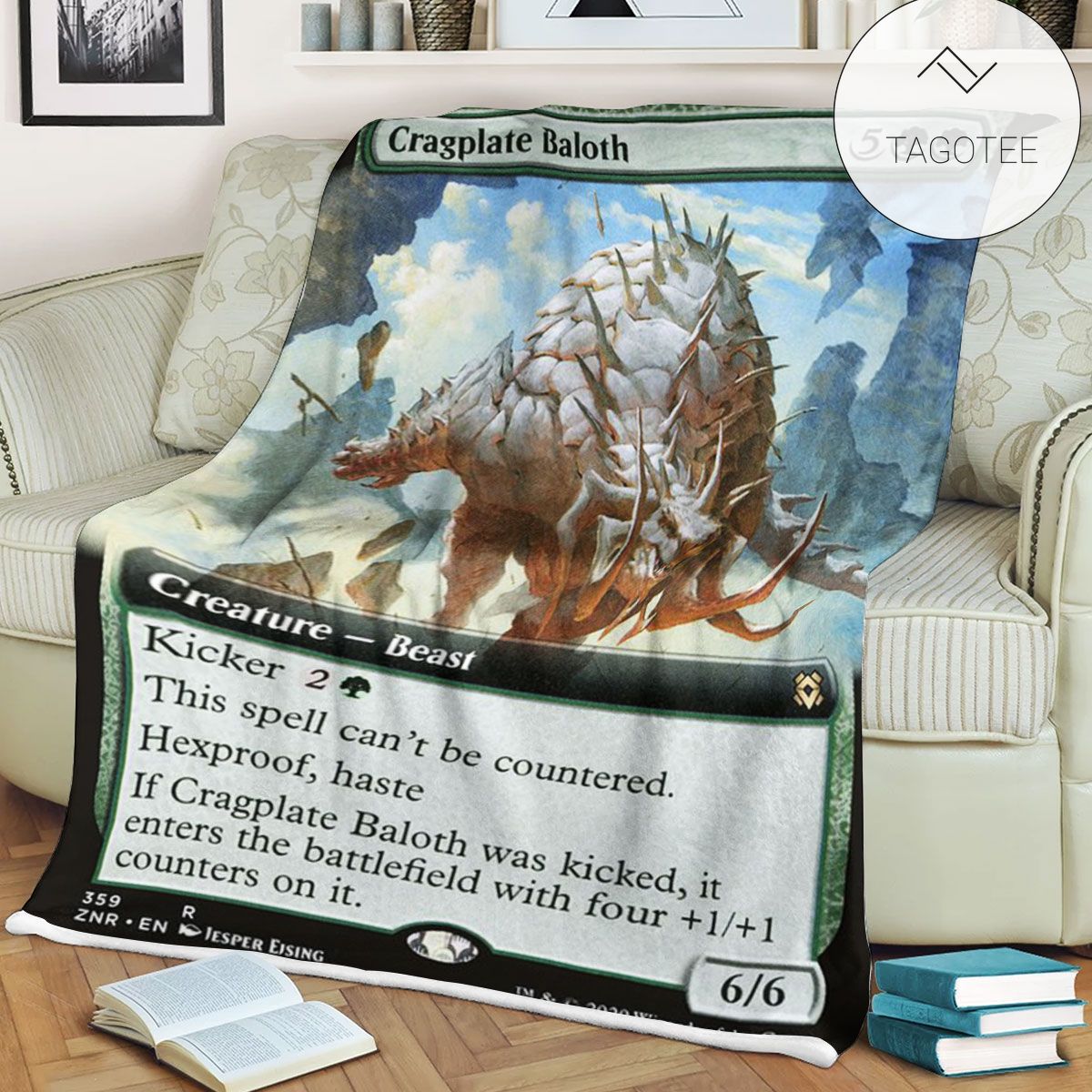 Znr 359 Cragplate Baloth Mtg Game Magic The Gathering Fleece Blanket Znr 359 Cragplate Baloth Mtg Game Magic The Gathering Fleece Blanket
