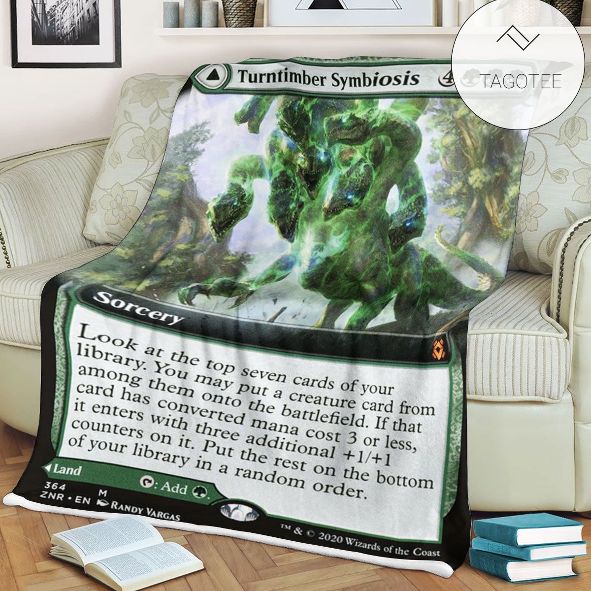 Znr 364 Turntimber Symbiosis Mtg Game Magic The Gathering Fleece Blanket Znr 364 Turntimber Symbiosis Mtg Game Magic The Gathering Fleece Blanket