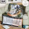 Znr 367 Kaza Roil Chaser Mtg Game Magic The Gathering Fleece Blanket