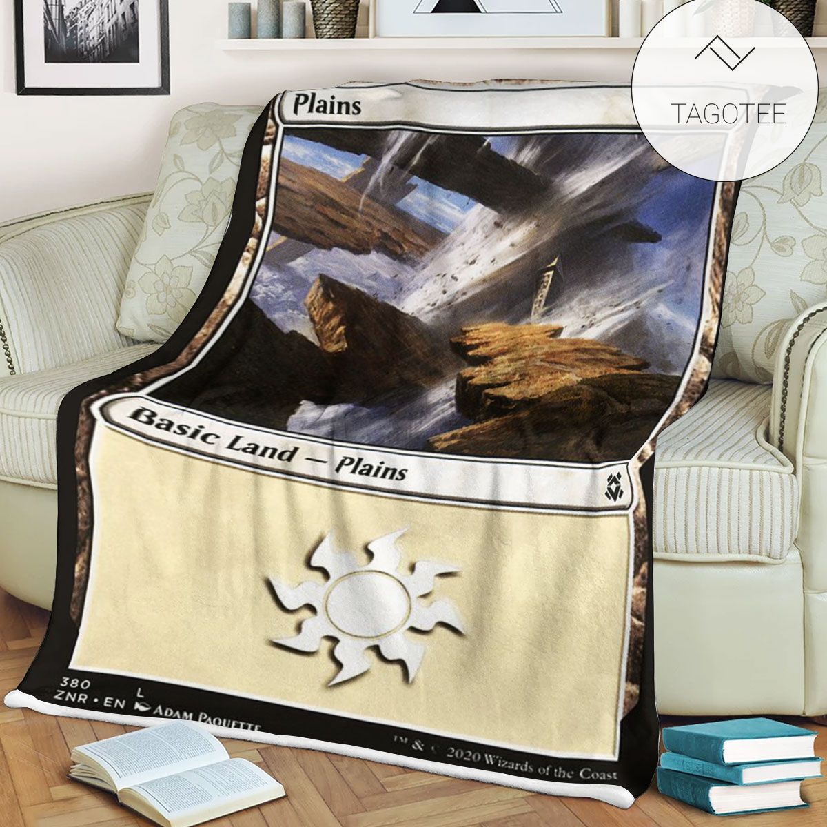 Znr 380 Plains Mtg Game Magic The Gathering Fleece Blanket Znr 380 Plains Mtg Game Magic The Gathering Fleece Blanket