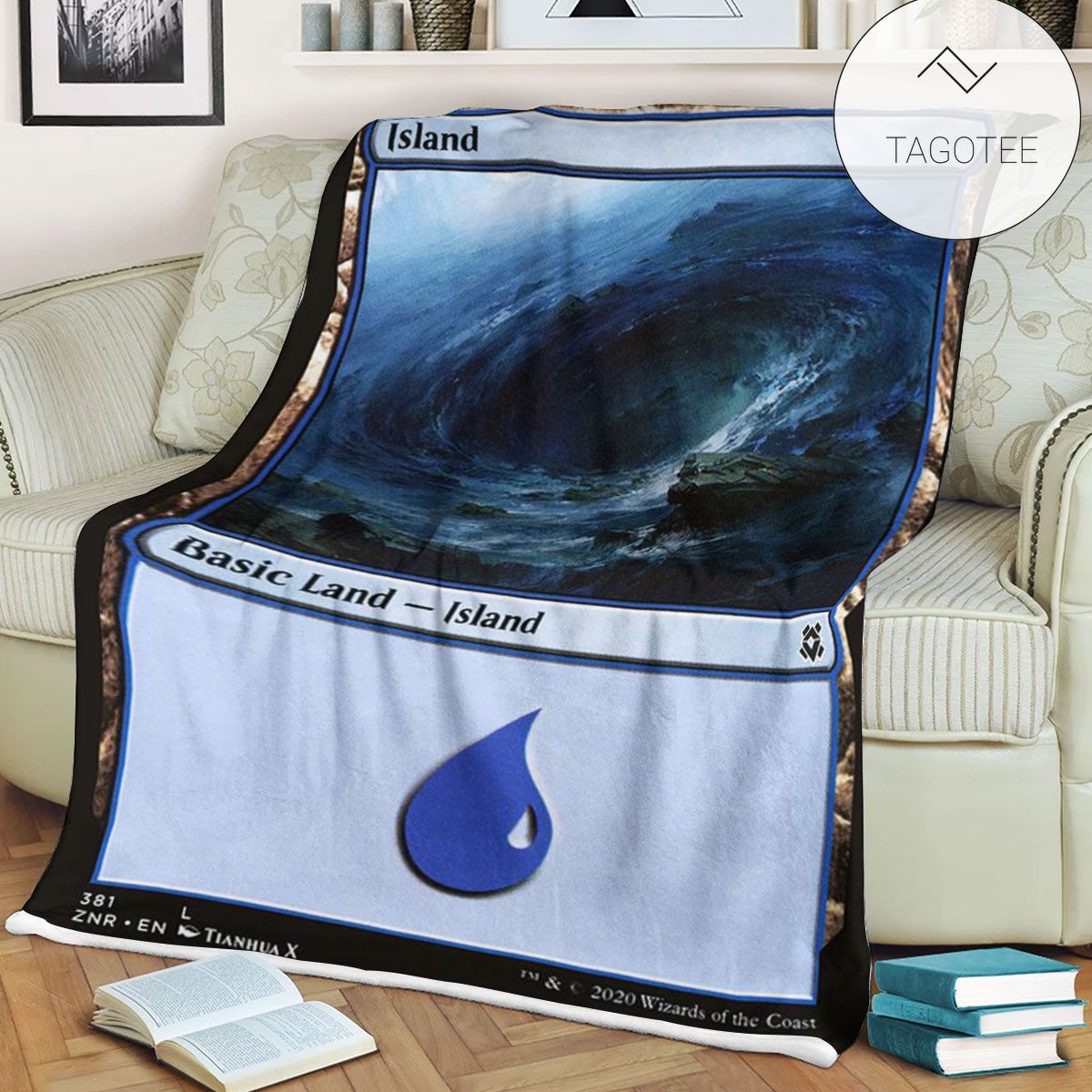 Znr 381 Island Mtg Game Magic The Gathering Fleece Blanket Znr 381 Island Mtg Game Magic The Gathering Fleece Blanket