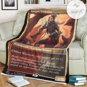 Znr 391 Kargan Warleader Mtg Game Magic The Gathering Fleece Blanket