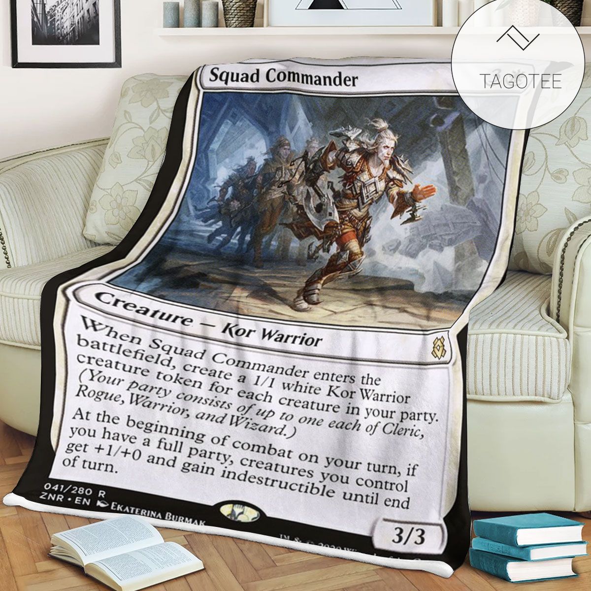 Znr 41 Squad Commander Mtg Game Magic The Gathering Fleece Blanket Znr 41 Squad Commander Mtg Game Magic The Gathering Fleece Blanket