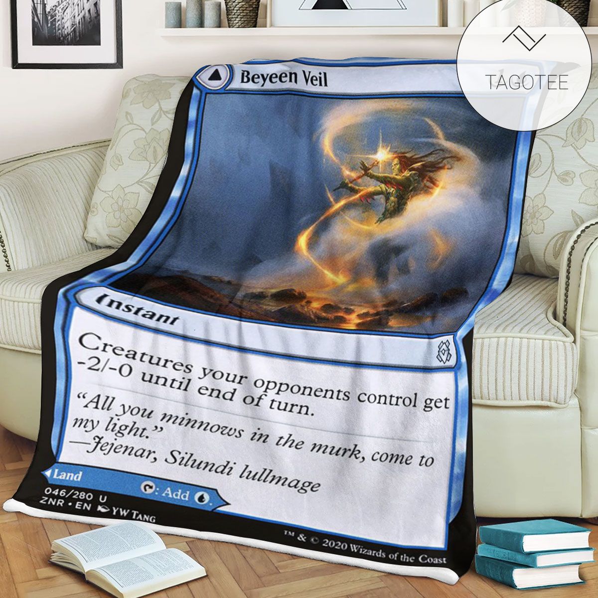 Znr 46 Beyeen Veil Mtg Game Magic The Gathering Fleece Blanket Znr 46 Beyeen Veil Mtg Game Magic The Gathering Fleece Blanket