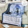Znr 48 Cascade Seer Mtg Game Magic The Gathering Fleece Blanket