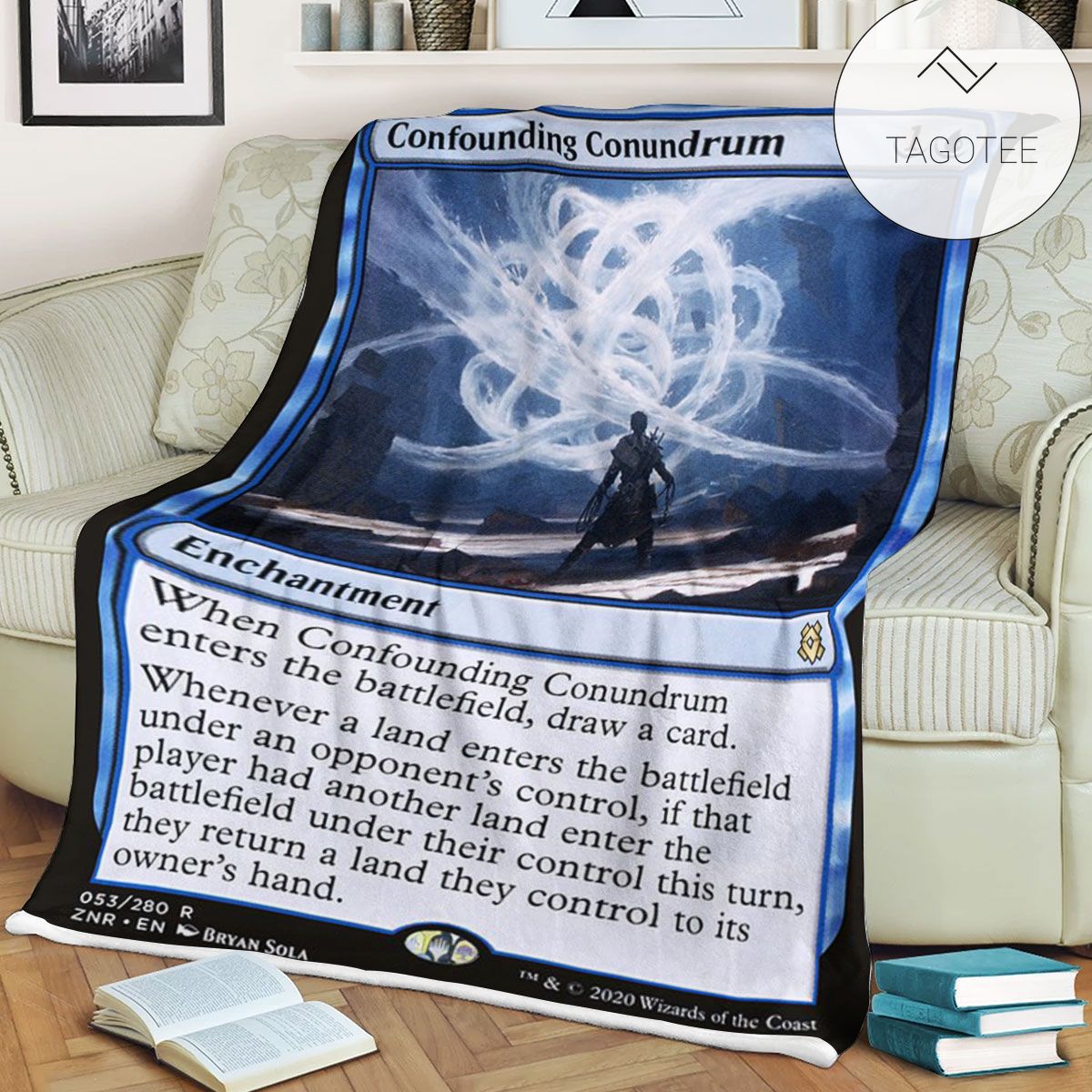 Znr 53 Confounding Conundrum Mtg Game Magic The Gathering Fleece Blanket Znr 53 Confounding Conundrum Mtg Game Magic The Gathering Fleece Blanket