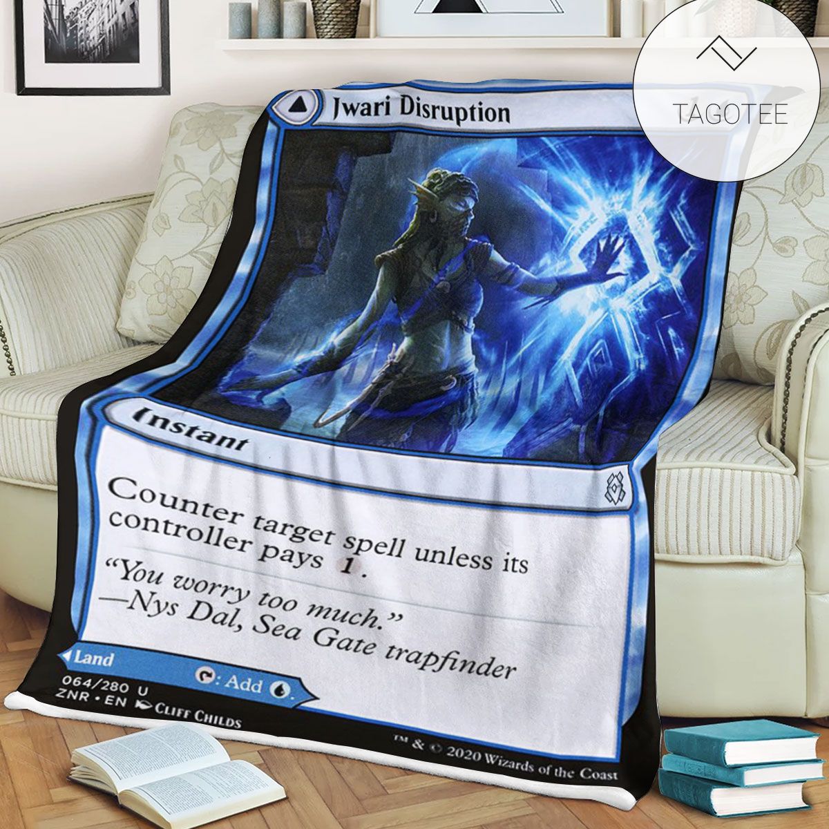 Znr 64 Jwari Disruption Mtg Game Magic The Gathering Fleece Blanket Znr 64 Jwari Disruption Mtg Game Magic The Gathering Fleece Blanket