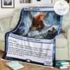 Znr 68 Master Of Winds Mtg Game Magic The Gathering Fleece Blanket