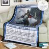 Znr 70 Merfolk Windrobber Mtg Game Magic The Gathering Fleece Blanket