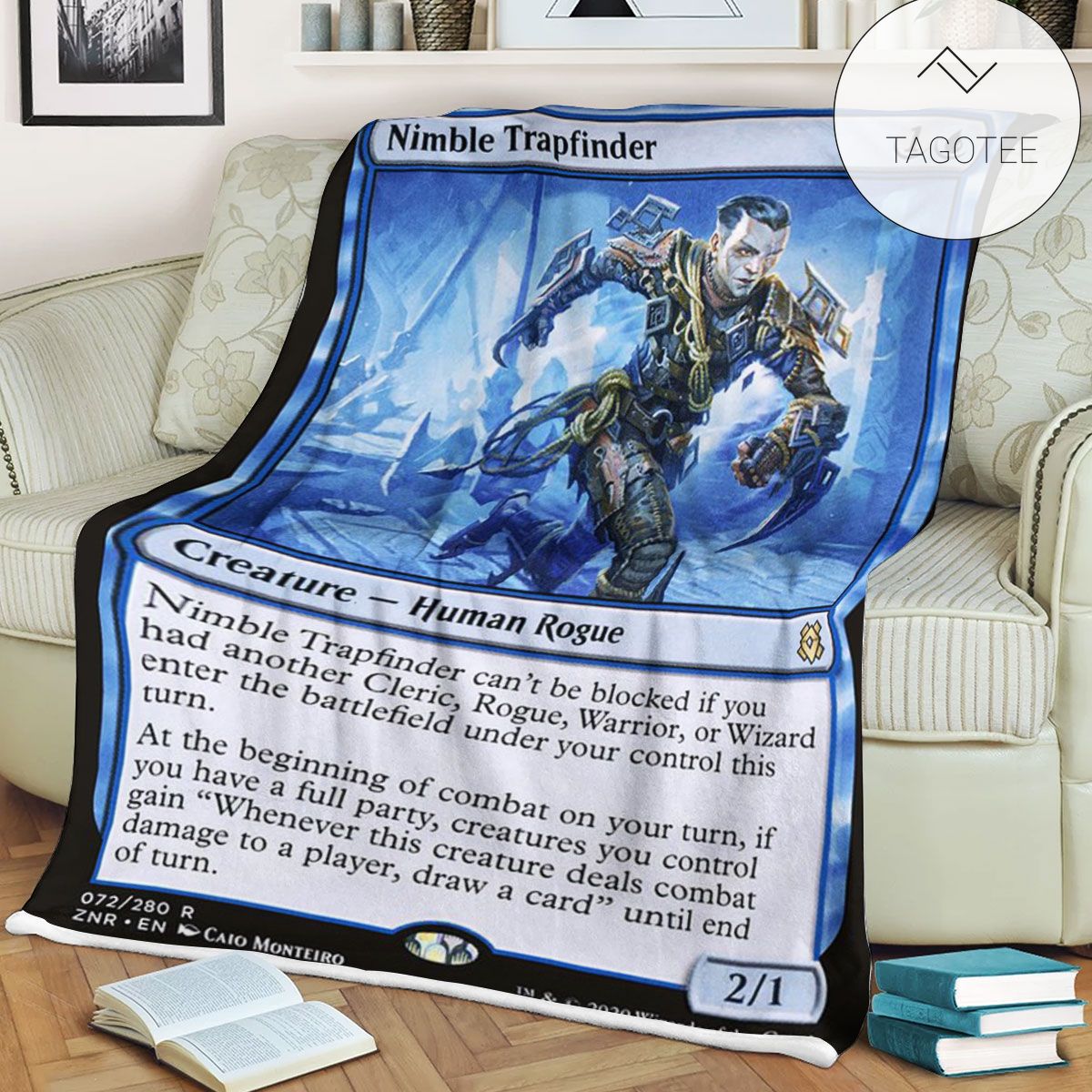 Znr 72 Nimble Trapfinder Mtg Game Magic The Gathering Fleece Blanket Znr 72 Nimble Trapfinder Mtg Game Magic The Gathering Fleece Blanket