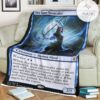 Znr 77 Sea Gate Stormcaller Mtg Game Magic The Gathering Fleece Blanket