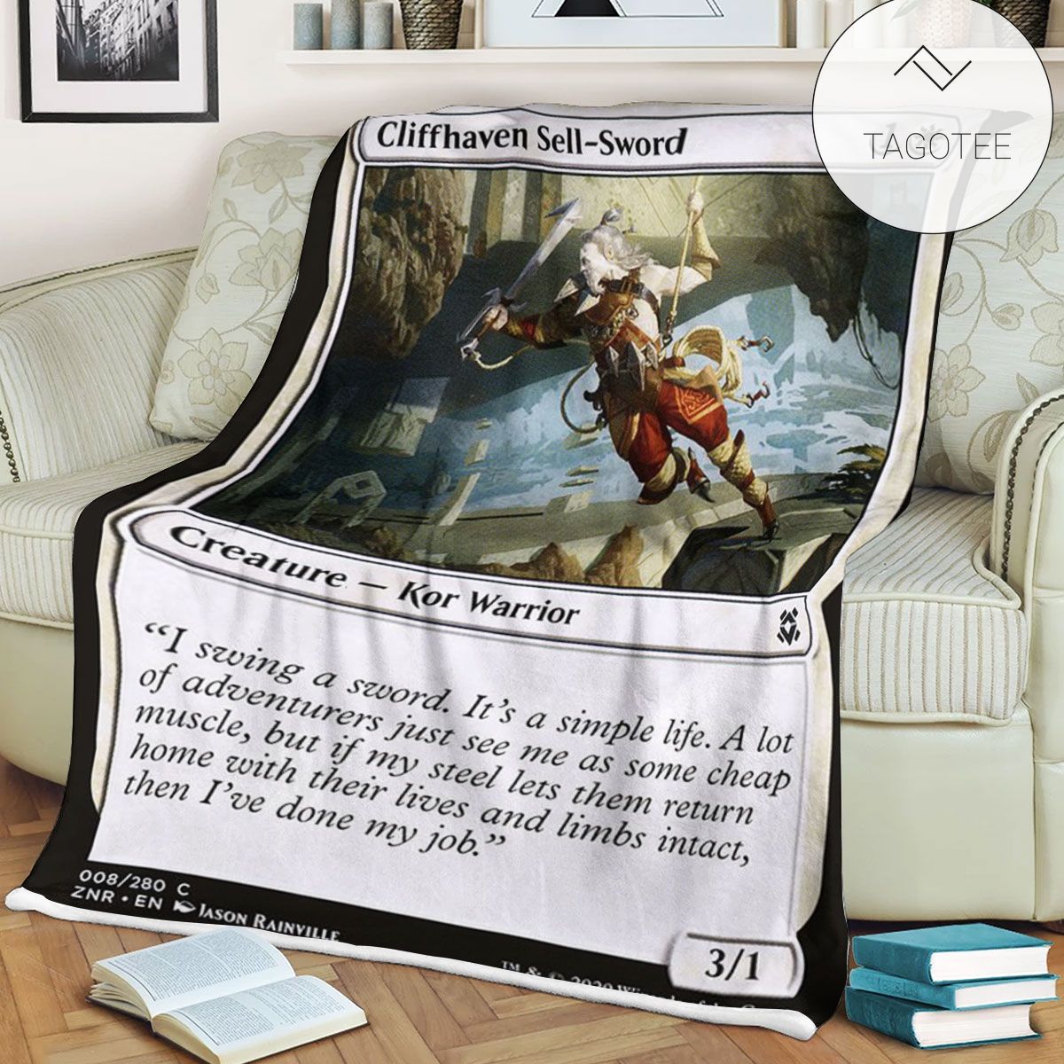 Znr 8 Cliffhaven Sell Sword Mtg Game Magic The Gathering Fleece Blanket Znr 8 Cliffhaven Sell Sword Mtg Game Magic The Gathering Fleece Blanket