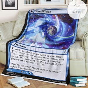 Znr 80 Silundi Vision Mtg Game Magic The Gathering Fleece Blanket