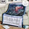 Znr 82 Skyclave Squid Mtg Game Magic The Gathering Fleece Blanket