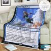 Znr 85 Thieving Skydiver Mtg Game Magic The Gathering Fleece Blanket