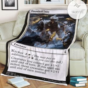 Znr 9 Dauntless Unity Mtg Game Magic The Gathering Fleece Blanket