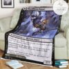 Znr 91 Blackbloom Rogue Mtg Game Magic The Gathering Fleece Blanket