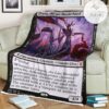 Znr 98 Drana The Last Bloodchief Mtg Game Magic The Gathering Fleece Blanket