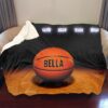 Basketball Personalized Sherpa Blanket