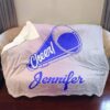 Cheerleader Personalized Sherpa Blanket