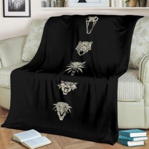 The Witcher Schools Emblem Premium Blanket