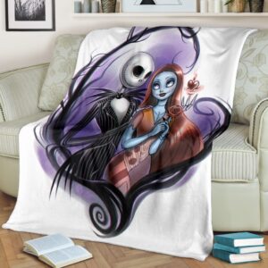 Jack Skellington And Sally Premium Blanket