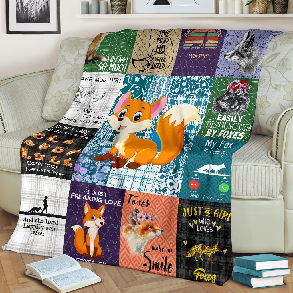Shn Easily Distracted By Fox Blanket Shn Easily Distracted By Fox Blanket