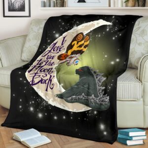 Mothra Love Godzilla Premium Blanket