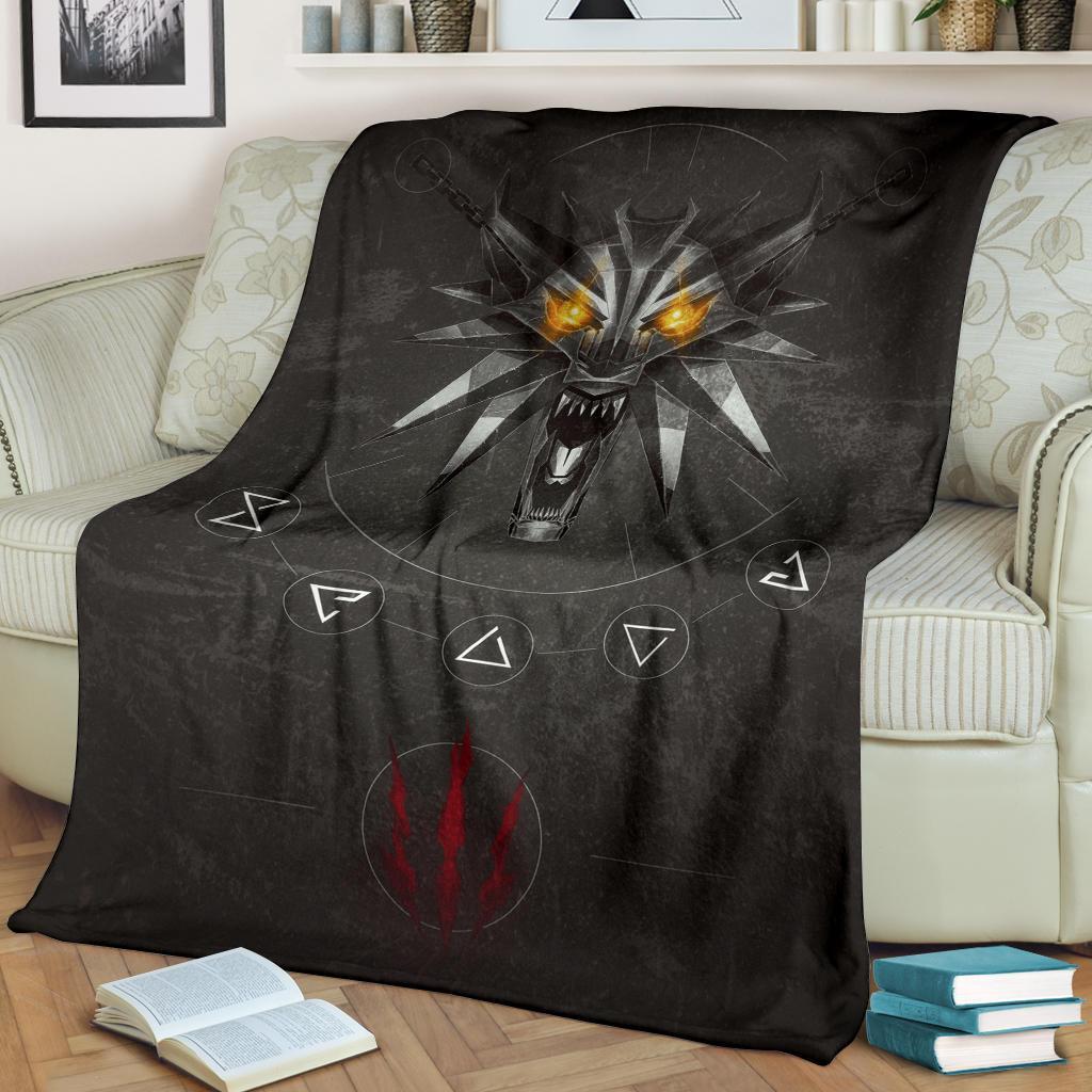 The Witcher Emblem Premium Blanket The Witcher Emblem Premium Blanket