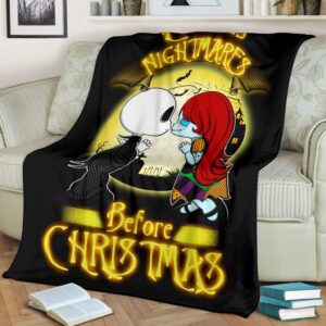 Jack Skellington Sally Premium Blanket