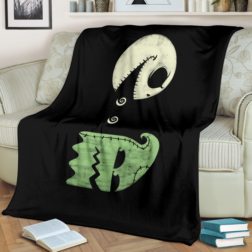 Jack Skellington Pacman Premium Blanket Jack Skellington Pacman Premium Blanket