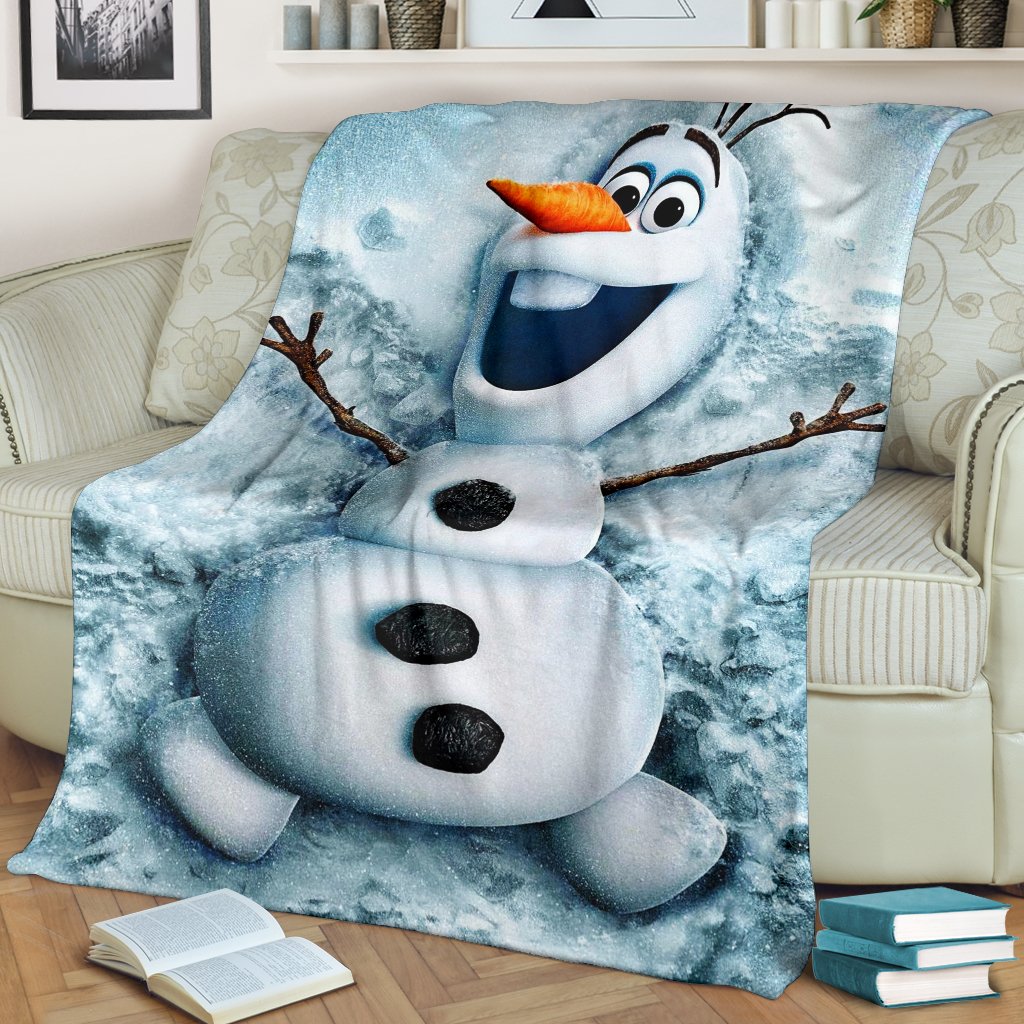 Olaf Snowman Frozen Premium Blanket Olaf Snowman Frozen Premium Blanket