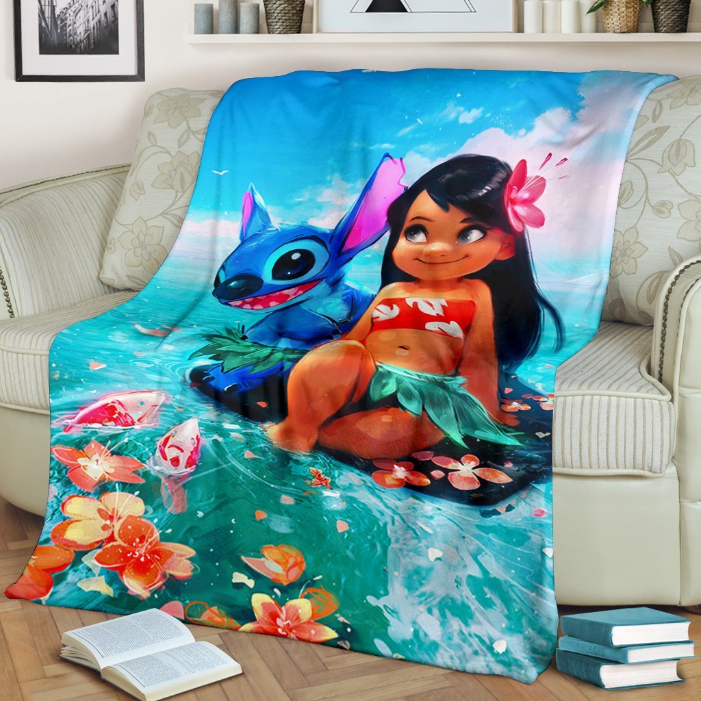 Lilo And Stitch Premium Blanket Lilo And Stitch Premium Blanket