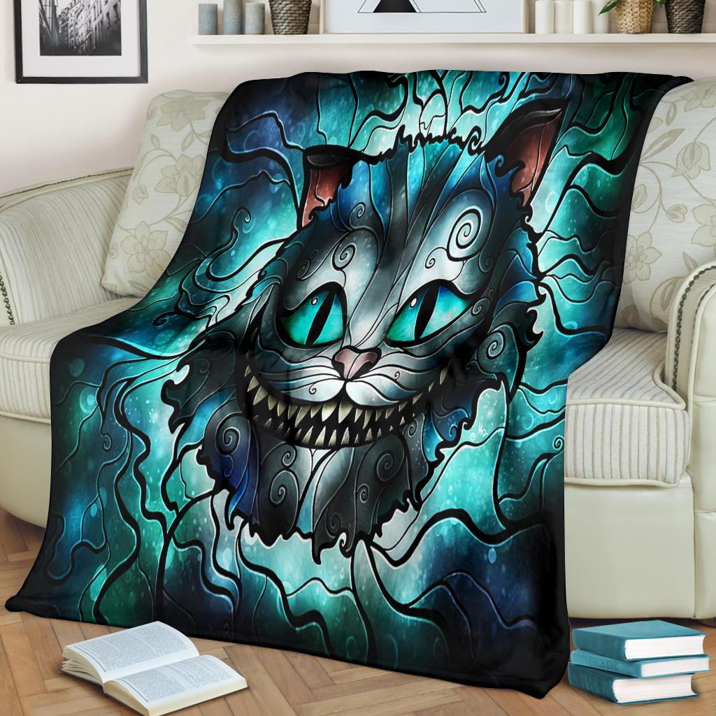 Alice In Wonderland Cat Premium Blanket Alice In Wonderland Cat Premium Blanket