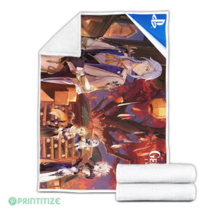 Genshin Impact Zephyr Of The Violet Garden Blanket