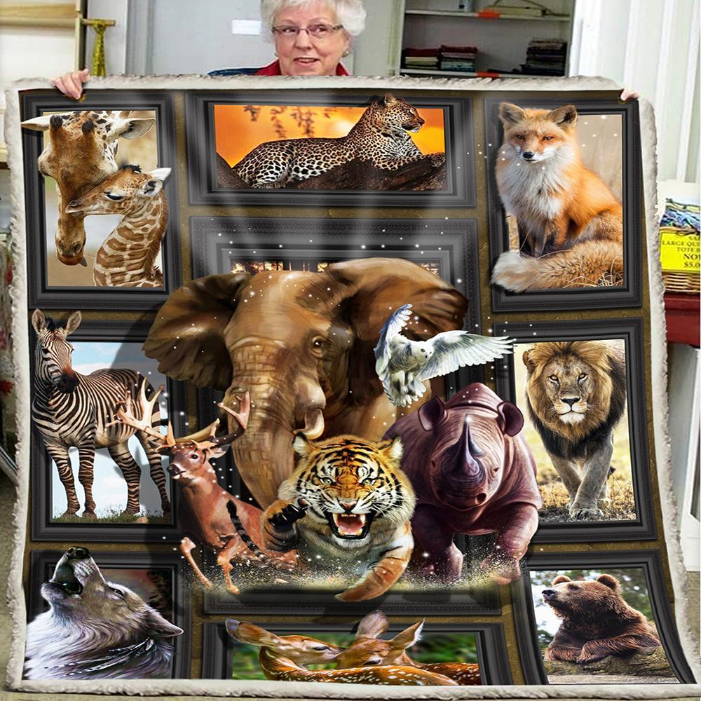 Huge Wild Animals Blanket Huge Wild Animals Blanket