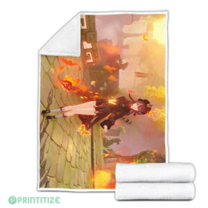 Hu Tao And Thoma Genshin Impact Blanket