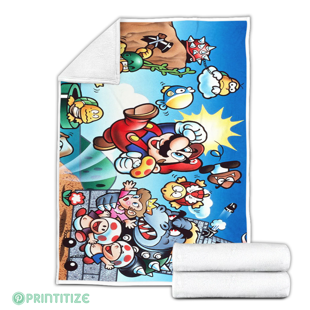 Super Mario Bros Classic Blanket Super Mario Bros Classic Blanket