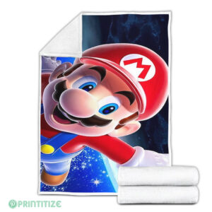 Super Mario Bros Galaxy Blanket