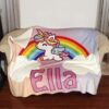Unicorn Personalized Sherpa Blanket