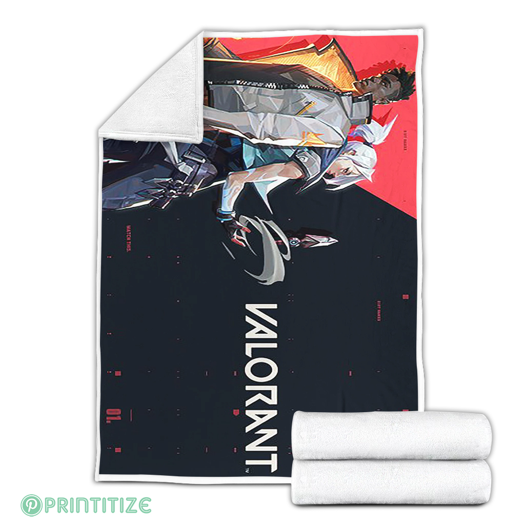Valorant Background Game Blanket Valorant Background Game Blanket