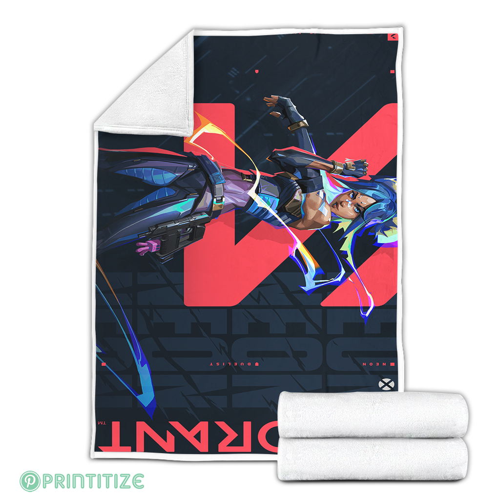 Valorant Neon Blanket Valorant Neon Blanket