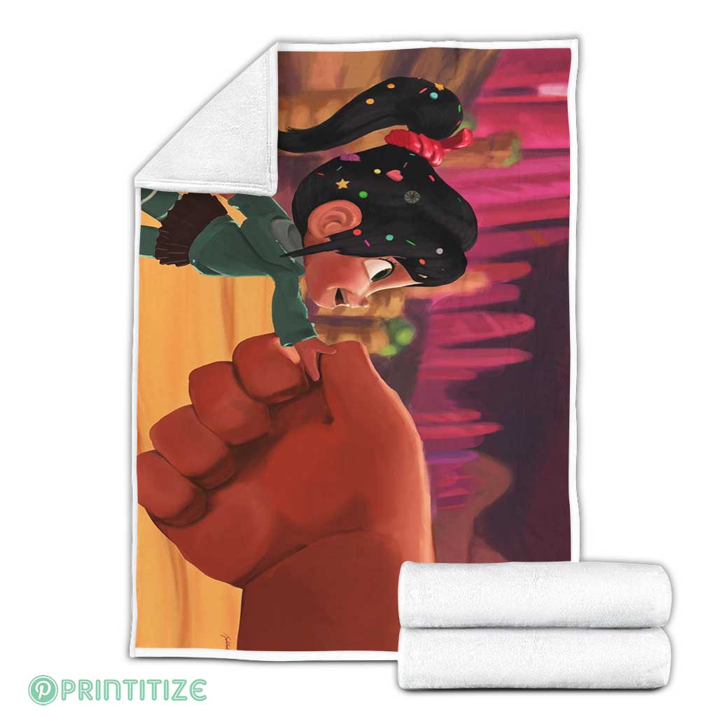 Vanellope Von Schweetz Side View Blanket Vanellope Von Schweetz Side View Blanket